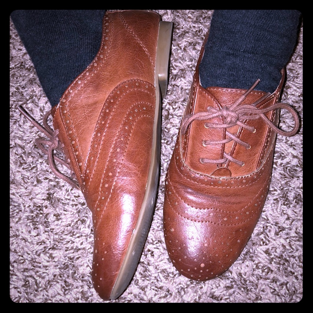 Brown oxfords!!